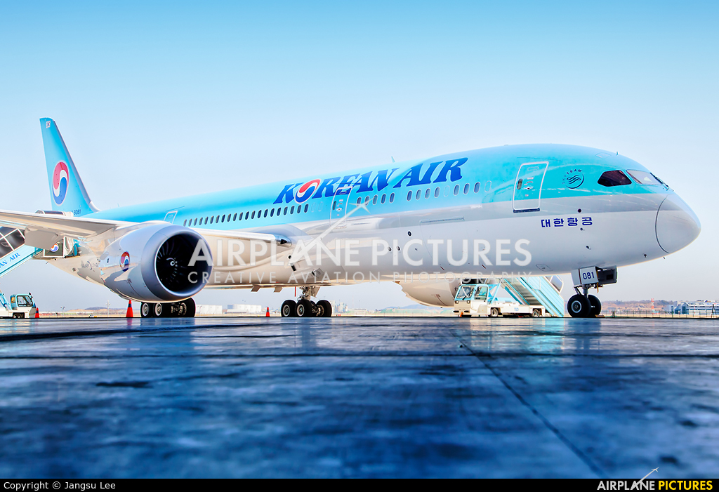 Korean Air Hl8081 Aircraft At Seoul - Pesawat Air France Boeing B787 9 Dreamliner - HD Wallpaper 