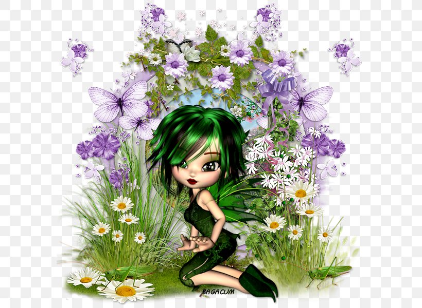 Floral Design Fairy Desktop Wallpaper Computer, Png, - Illustration - HD Wallpaper 
