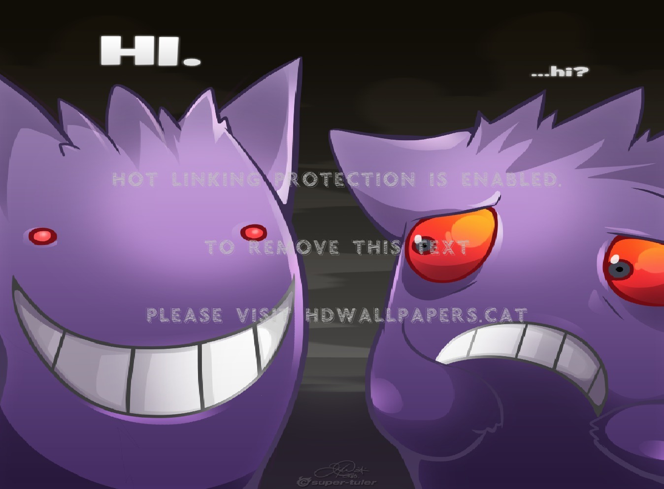 Oh Crap Not Again Of Fudge Gengar Pokemon - Creepy Gengar - HD Wallpaper 