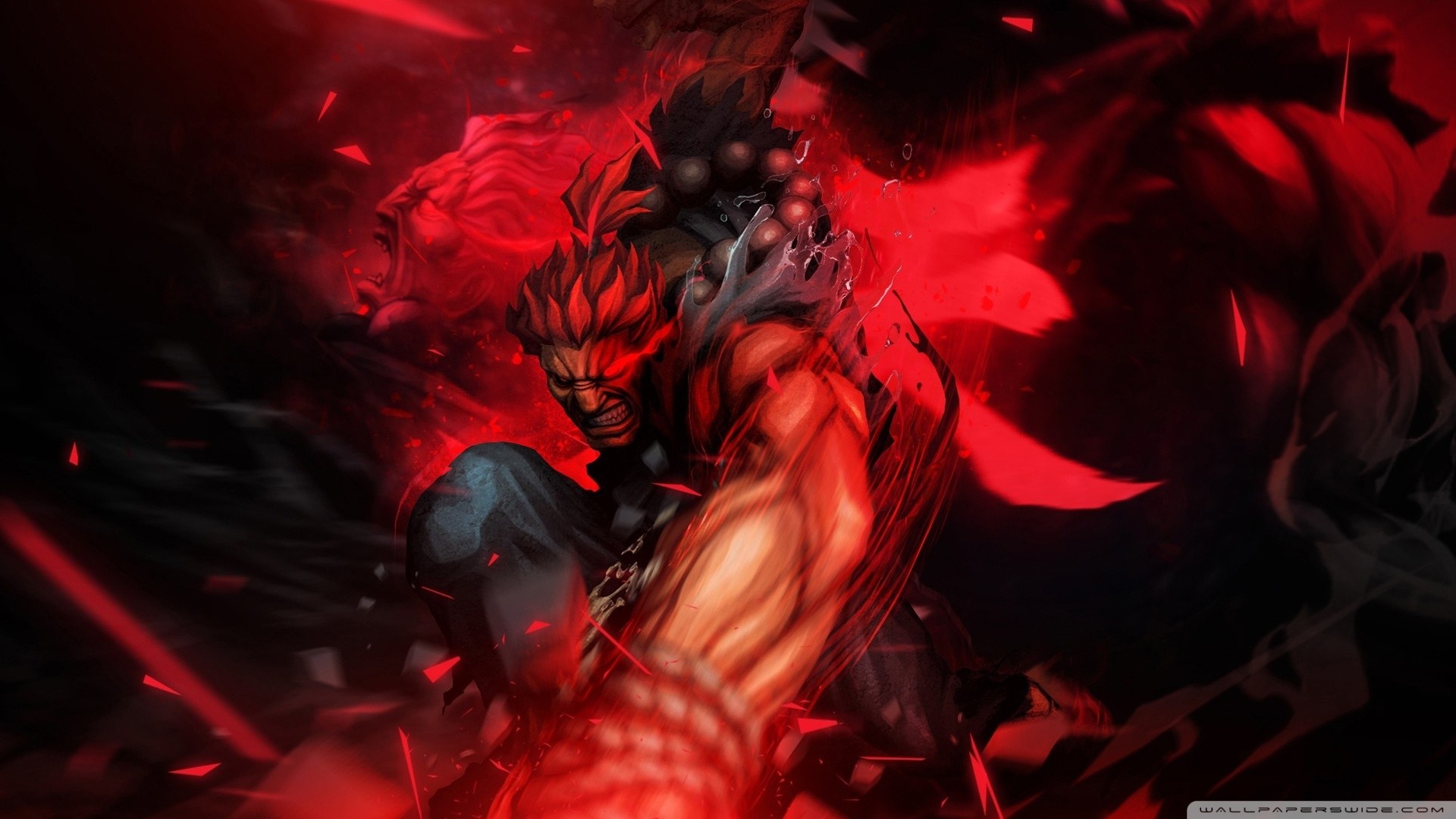 1920x1080, Evil Ryu Vs Akuma Wallpaper Street Fighter - Street Fighter Akuma Wallpaper Hd - HD Wallpaper 