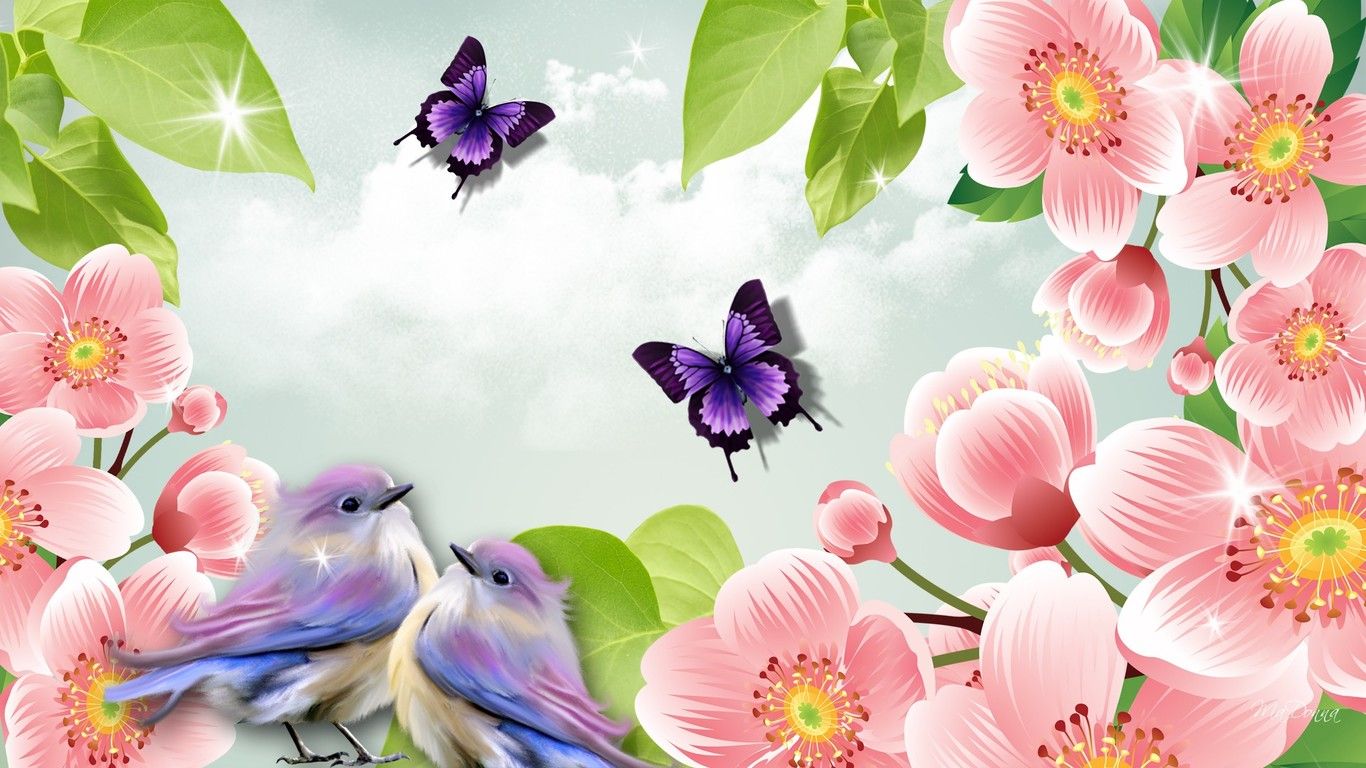 Cute Spring Wallpaper For Desktop - HD Wallpaper 