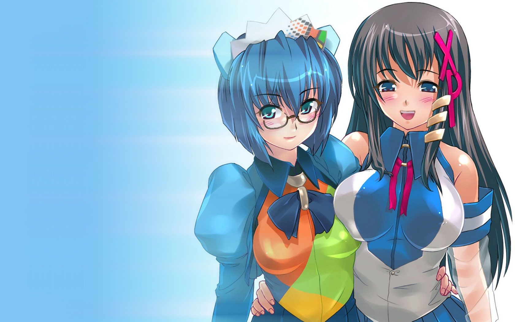 Windows 98 Anime Girl - HD Wallpaper 