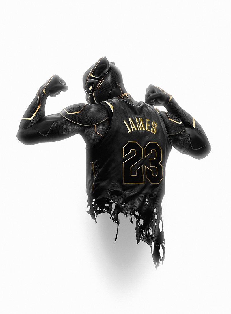 Lebron James Black Panther - HD Wallpaper 