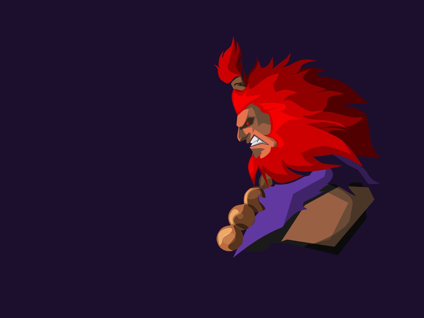 Minimal Wallpaper Street Fighter - HD Wallpaper 