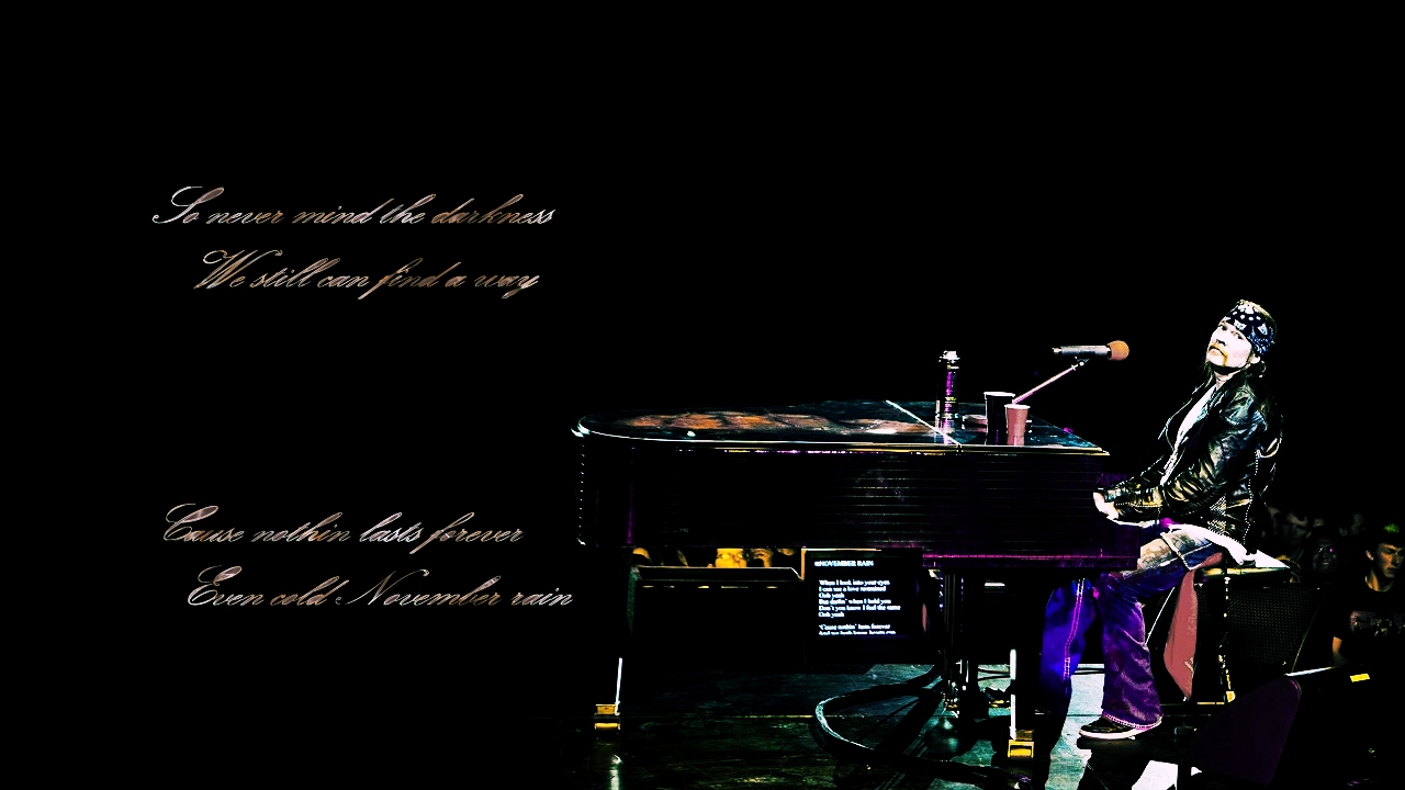 Axl Rose November Rain Wallpaper - Rock Concert - 1280x720 Wallpaper ...