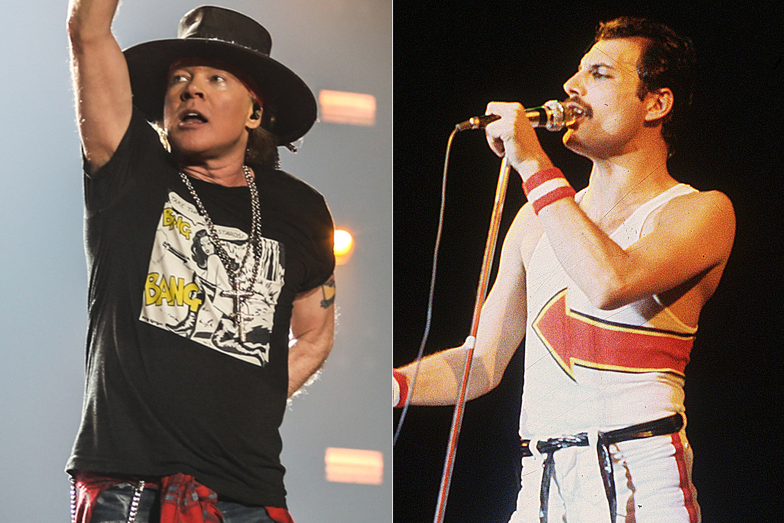 Freddie Mercury And Axl Rose - HD Wallpaper 