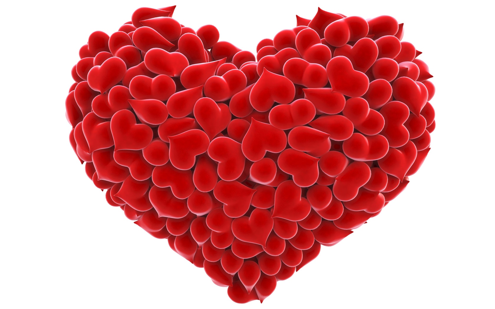 Wallpaper Heart, Red, Hearts, Love - Rose Flower Heart Shape - HD Wallpaper 