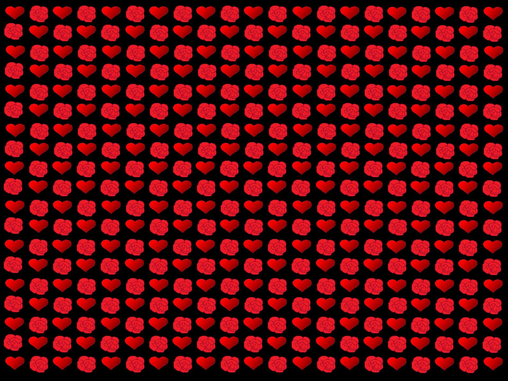 Background Red rose Red heart Free Photo - Illustration - HD Wallpaper 