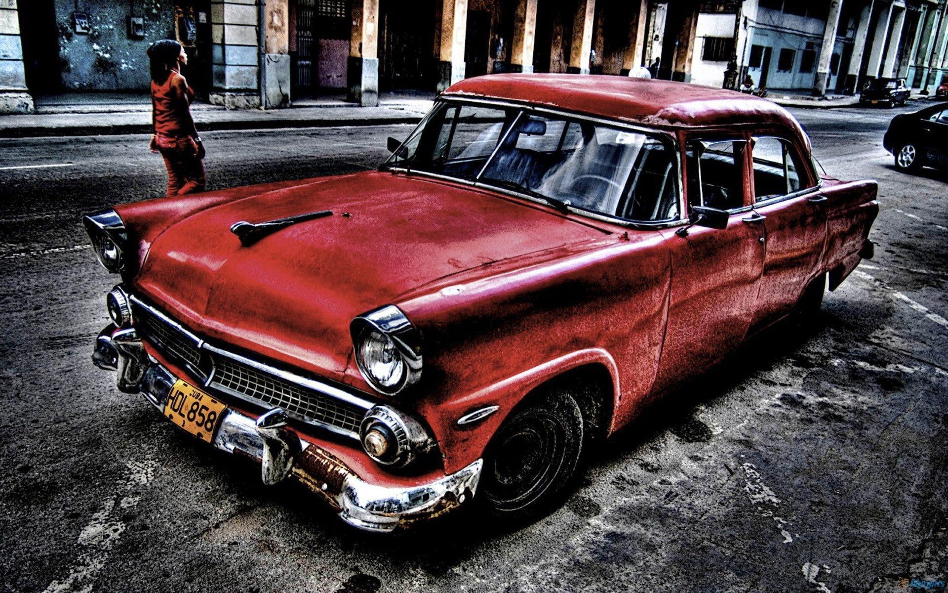 Hd Old Car - HD Wallpaper 