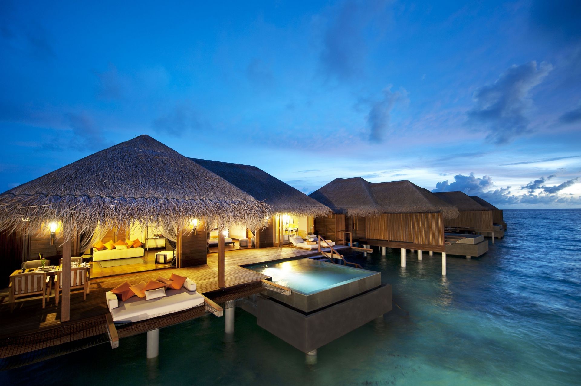 Landscapes Water Travel Hotel Resort Ocean Beach Sea - Maldives Honeymoon Resorts - HD Wallpaper 