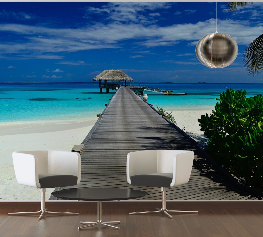 Livingwalls Photo Wallpaper Malediven Dd100248 - Metropolitan Stories As Creation 36928 4 - HD Wallpaper 