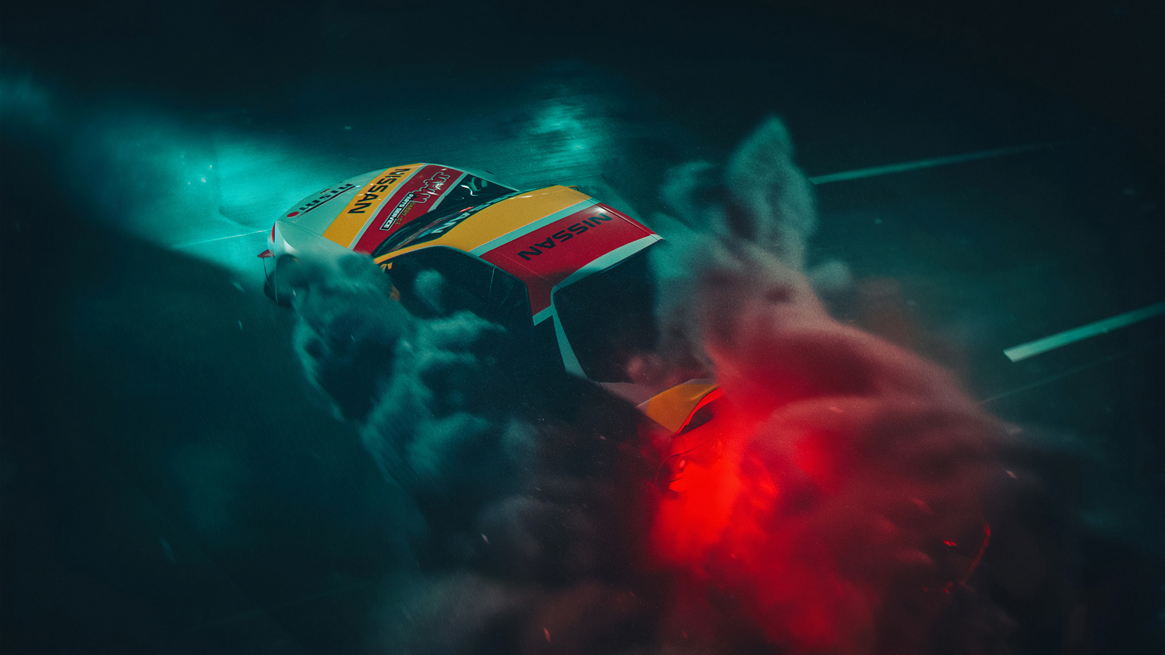 Car Drift Smoke 4k - Volumetric - HD Wallpaper 