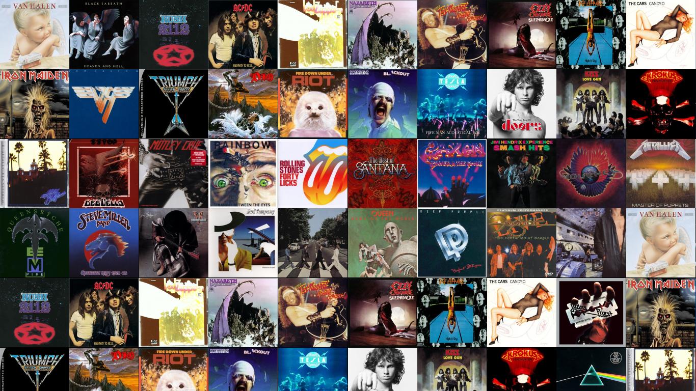 Van Halen Albums - 1366x768 Wallpaper 