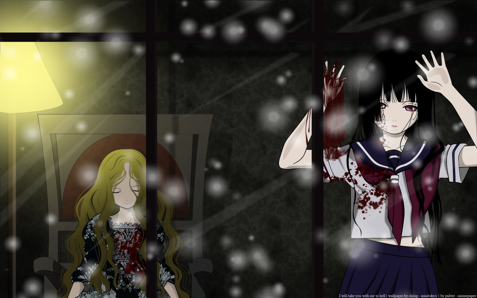 Jigoku Shoujo Scary - HD Wallpaper 