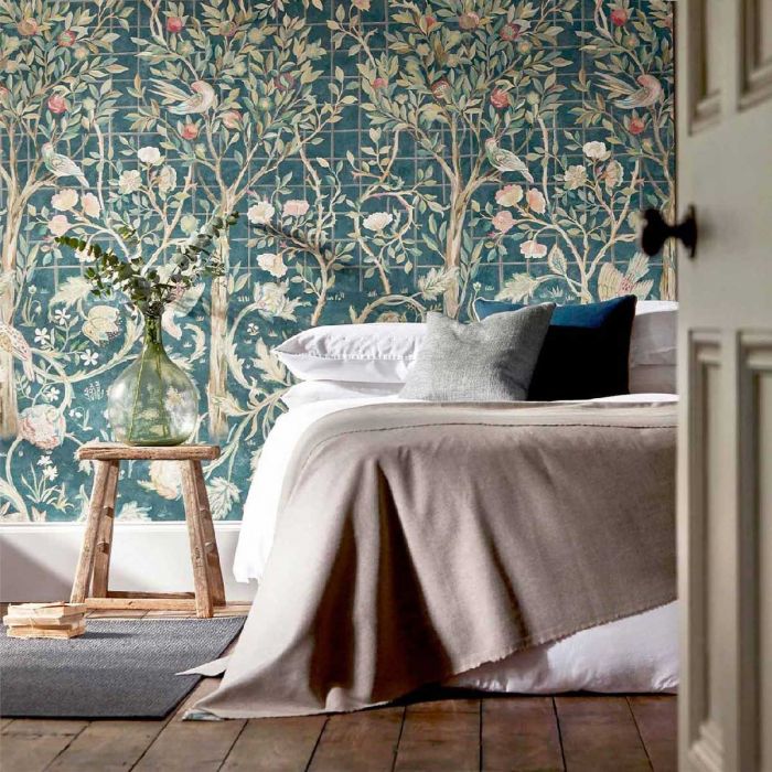 William Morris Wallpaper Bedroom - HD Wallpaper 