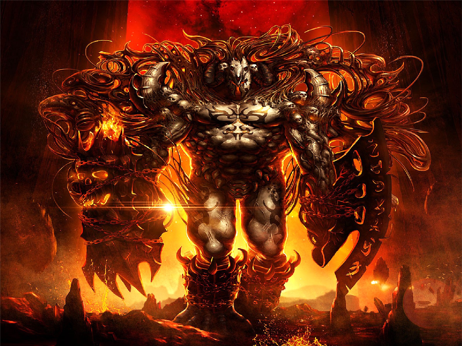 Demon Hell Fire - HD Wallpaper 