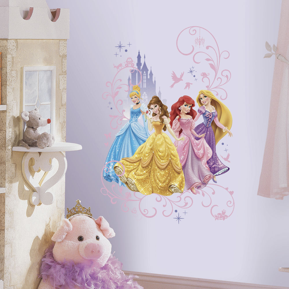 Disney Princess Wall Decal - HD Wallpaper 