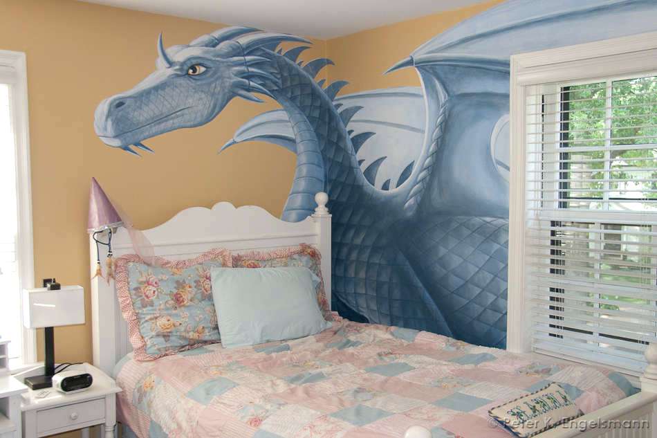 Dragon Bedroom Wall Mural - HD Wallpaper 
