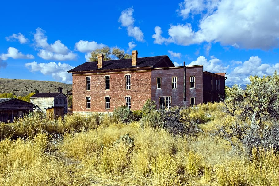 Side View Hotel Meade, Montana, Usa, Bannack, Ghost - House - HD Wallpaper 