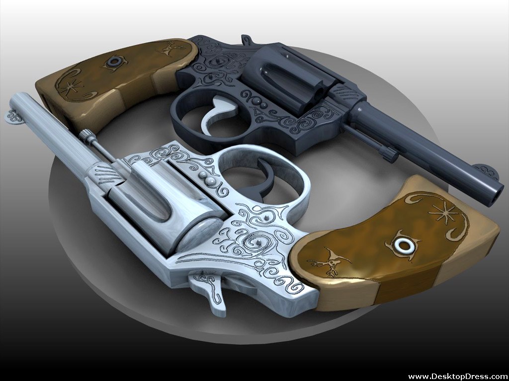 Yin And Yang In The Wild West - Yin And Yang Gun - HD Wallpaper 