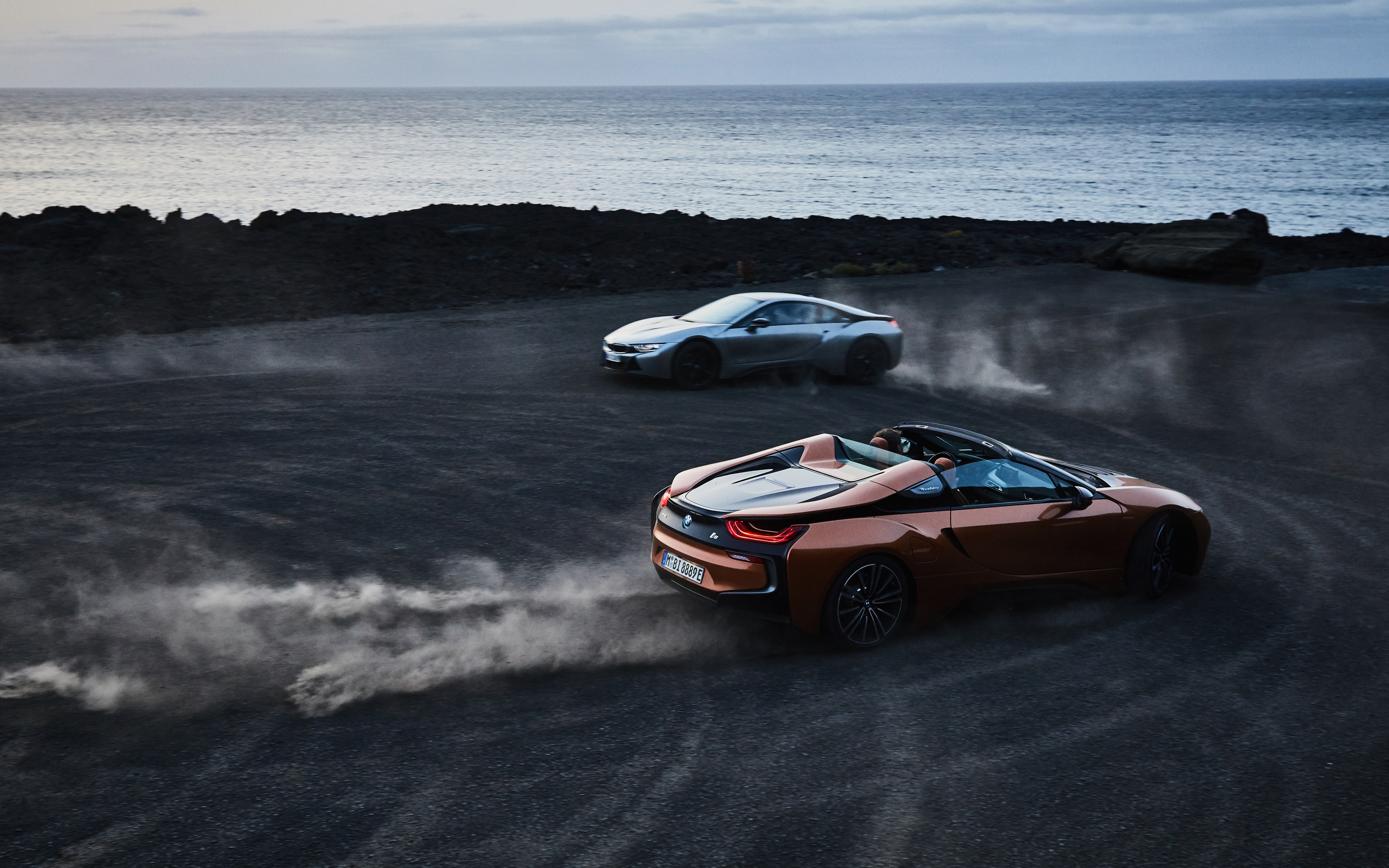 4k, Bmw I8, Drift, 2018 Cars, New I8, Supercars, Bmw - Bmw I8 Roadster 2019 - HD Wallpaper 