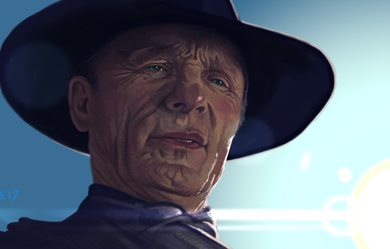 Photo Wallpaper Art, Western, Westworld, Ed Harris, - Ed Harris Wild West - HD Wallpaper 