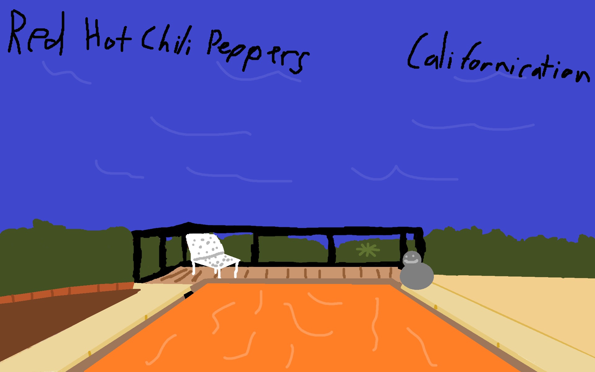 I Drew The Californication Album Art In Paint - Californication Album Cover Original - HD Wallpaper 