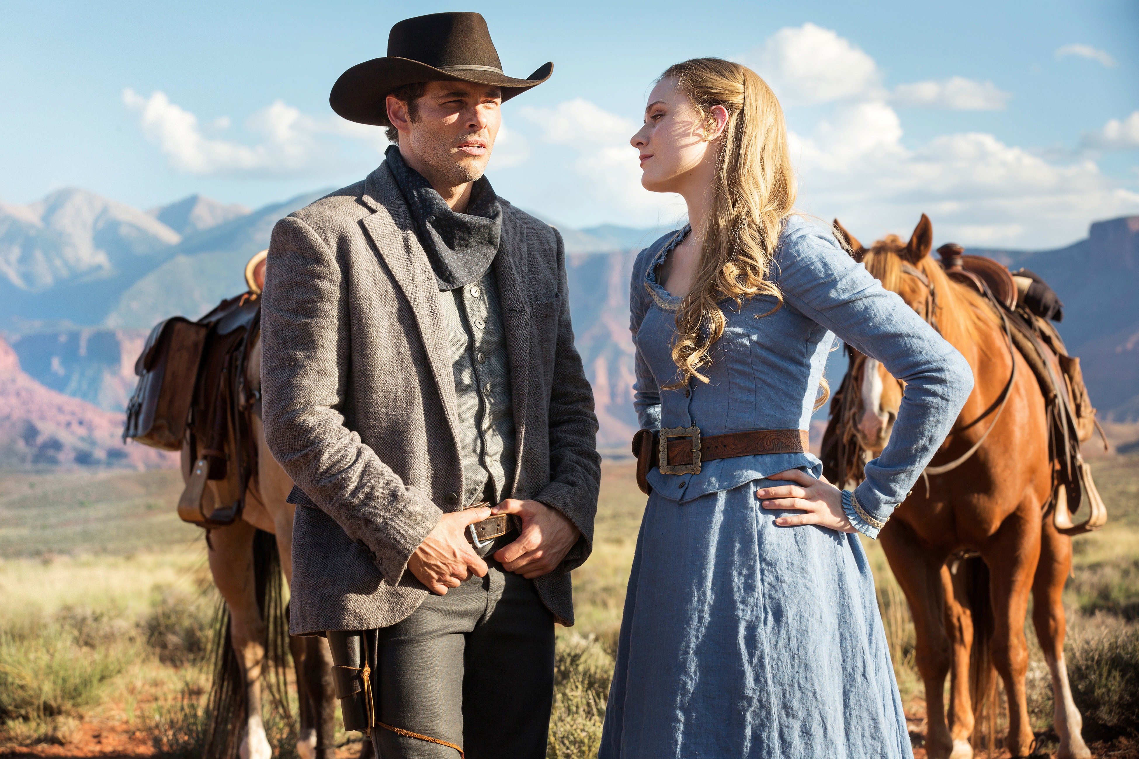 Teddy And Dolores Westworld - HD Wallpaper 