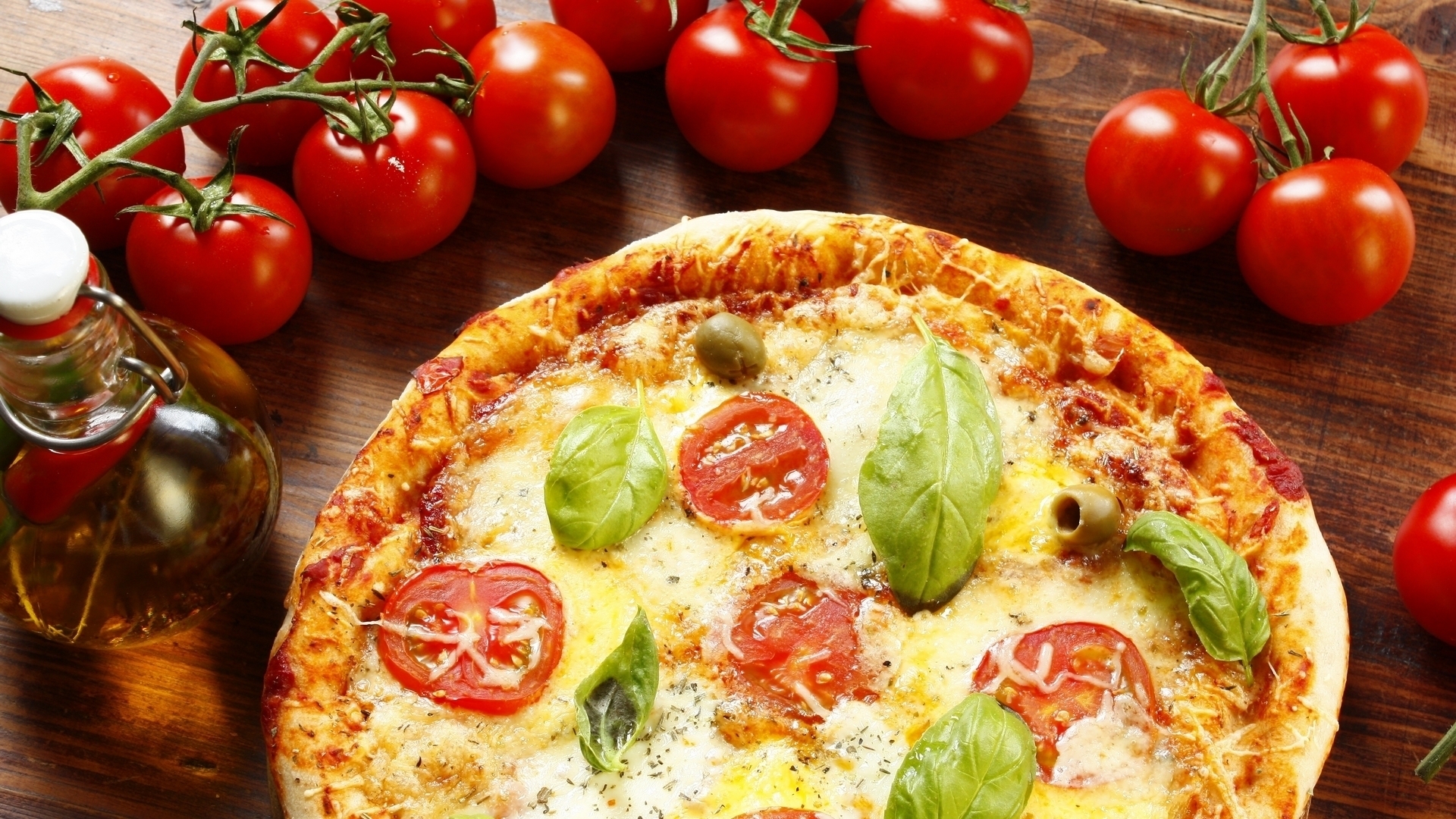 Tomato Pizza Presentation Wallpaper - Пицца Инструменты - HD Wallpaper 