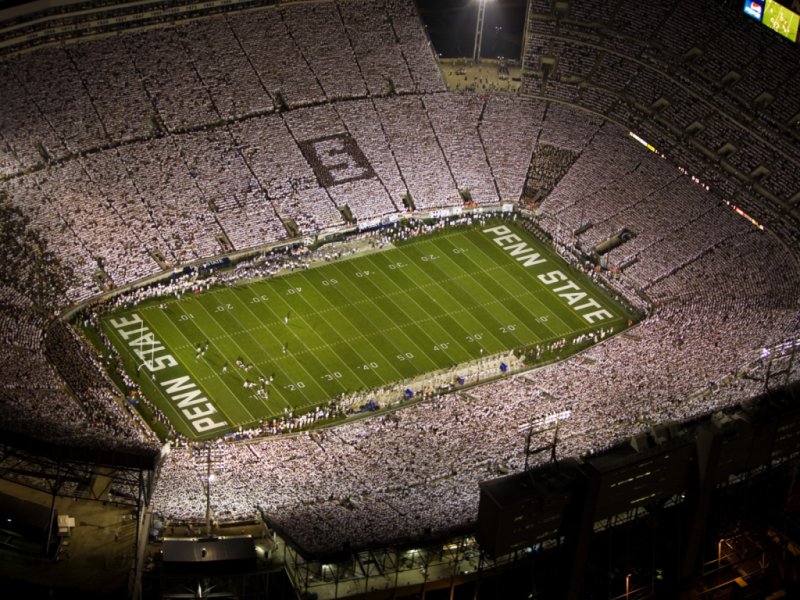 Penn State Hd Wallpaper - Penn State White Out 2008 - 800x600 Wallpaper