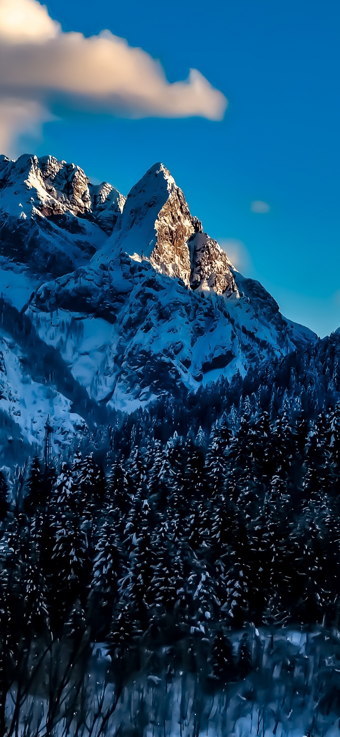 Snow Mountains, Winter, Italy, Wallpaper - HD Wallpaper 