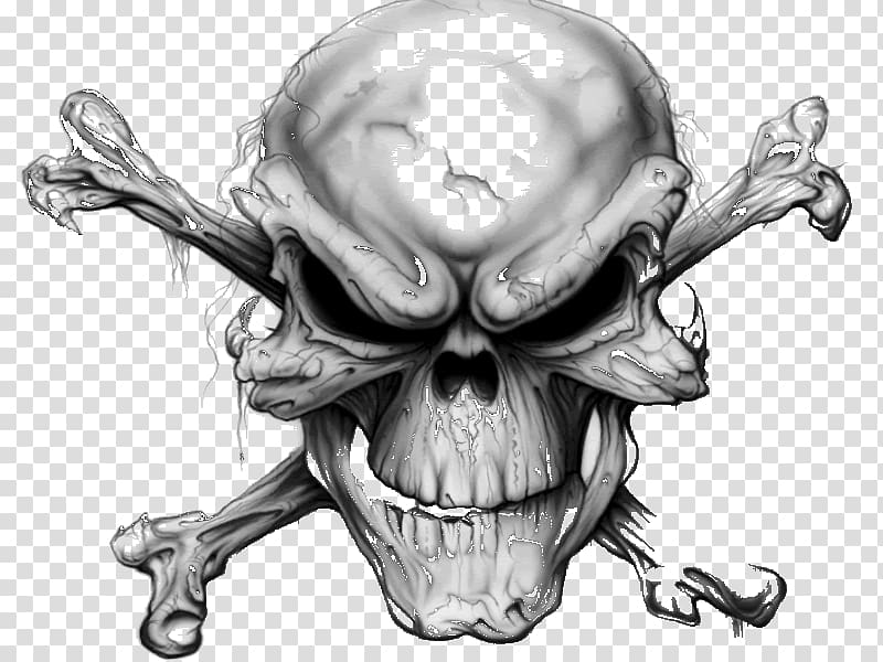 Skull And Crossbones Human Skull Symbolism Skull Art, - Tattoo Skull And Crossbones - HD Wallpaper 