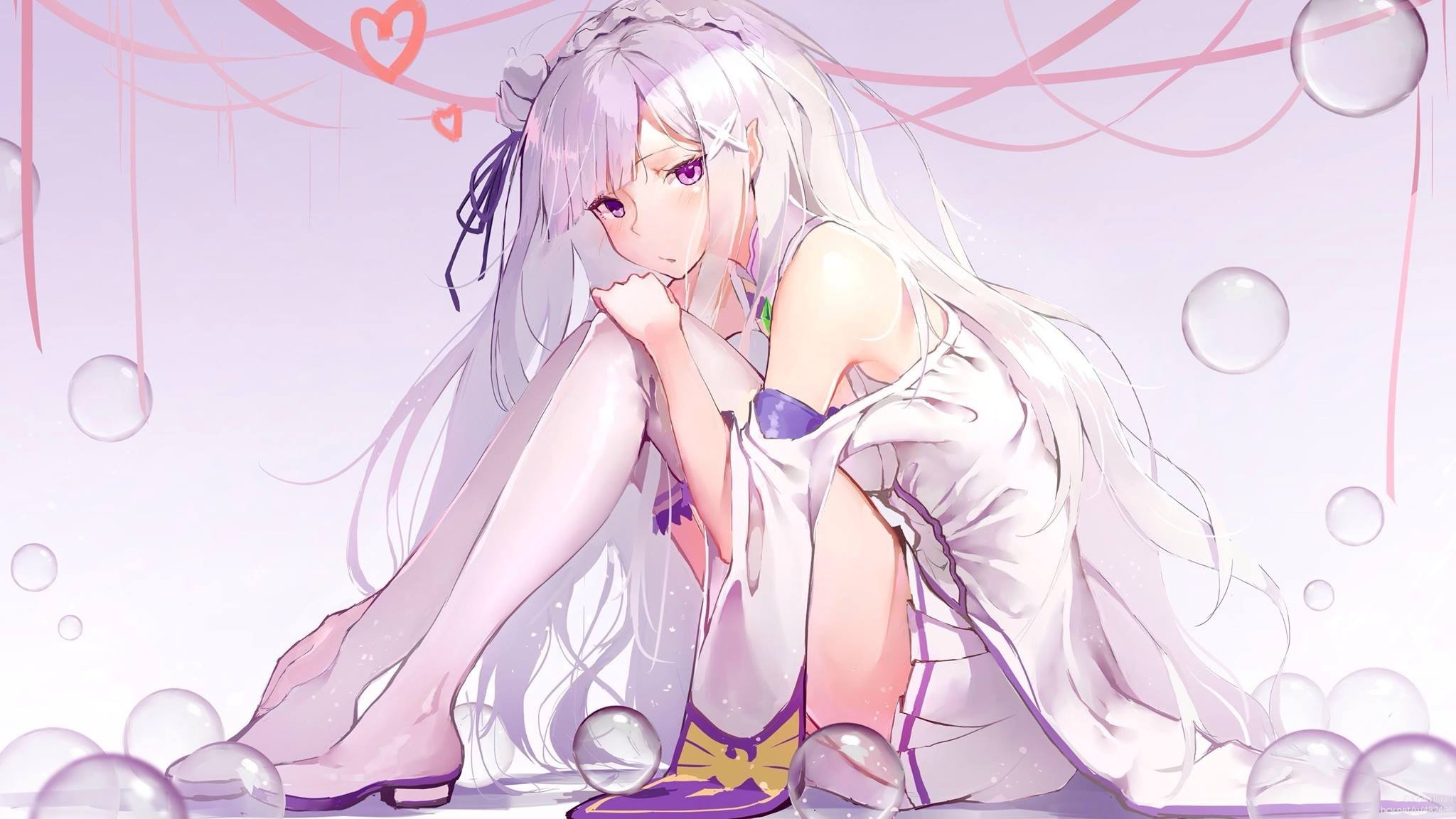 Emilia Re Zero Hd - HD Wallpaper 