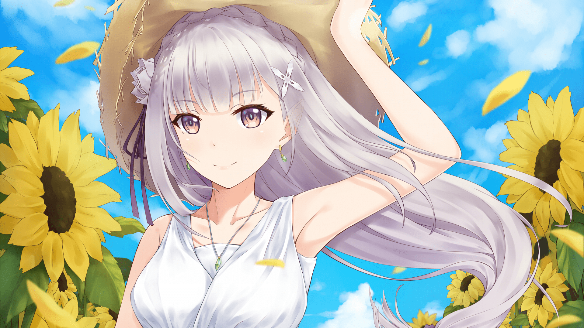 Emilia Wallpaper Re Zero - HD Wallpaper 