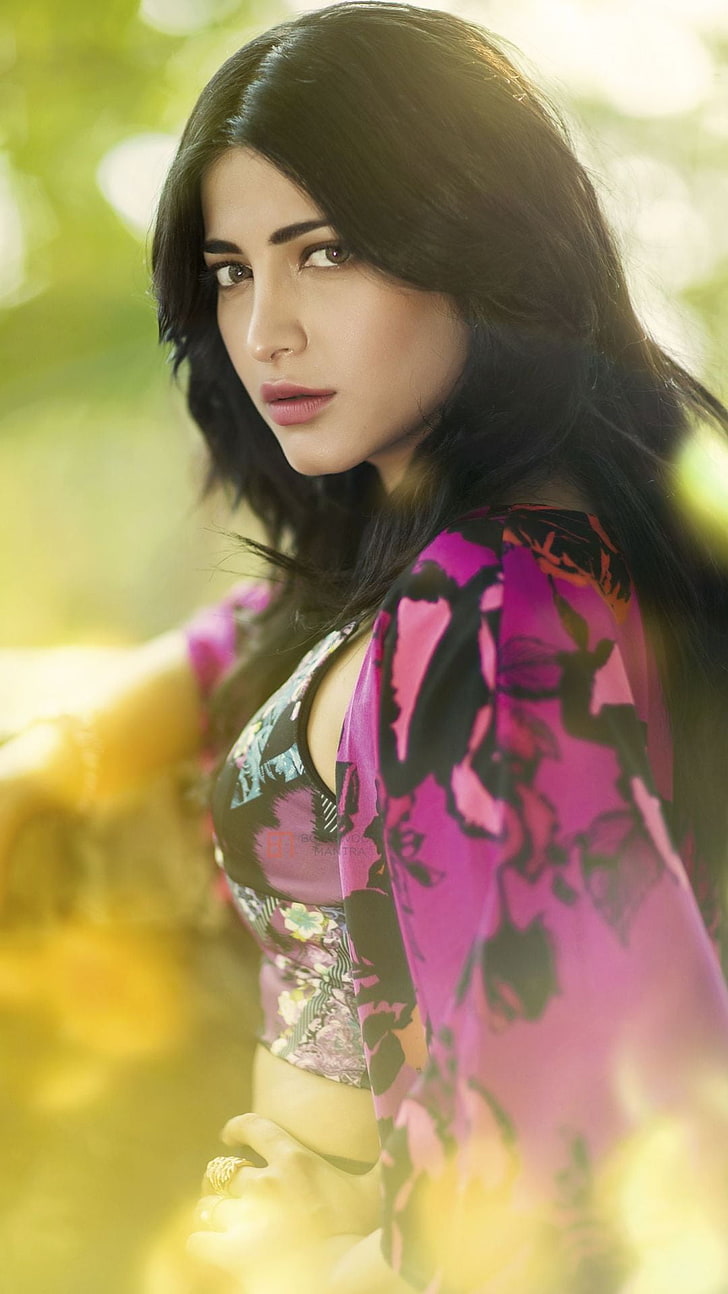 Beautiful Shruti Hassan, Women S Black, Purple, And - Shruti Hassan - HD Wallpaper 