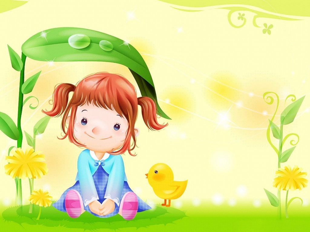 Free Hd D Cartoon Cute Animated Wallpapers Mobile Download - Cartoon  Background For Girl - 1024x768 Wallpaper 