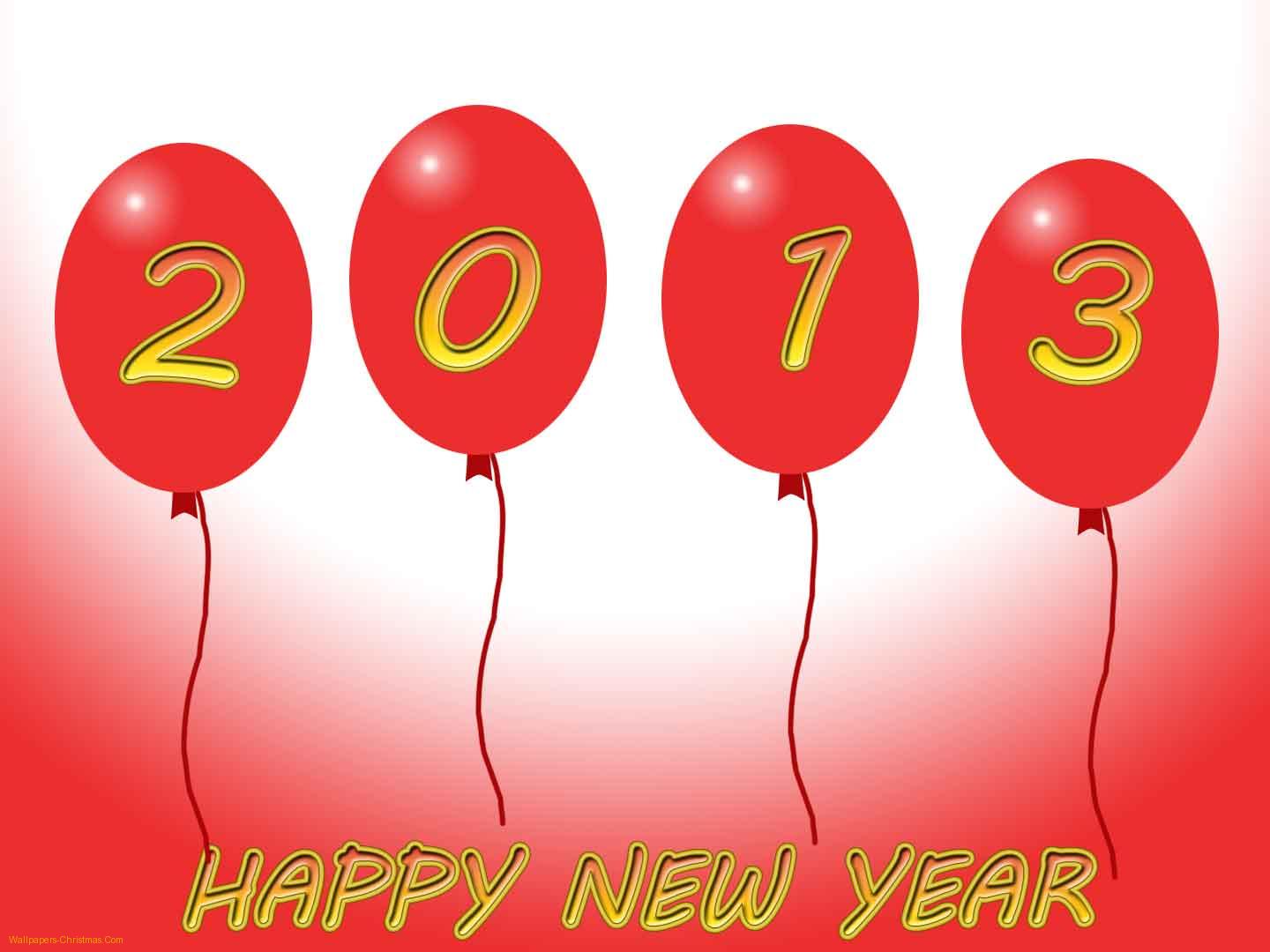 Hd Happy New Year 2013 With Ball - Wallpaper - HD Wallpaper 