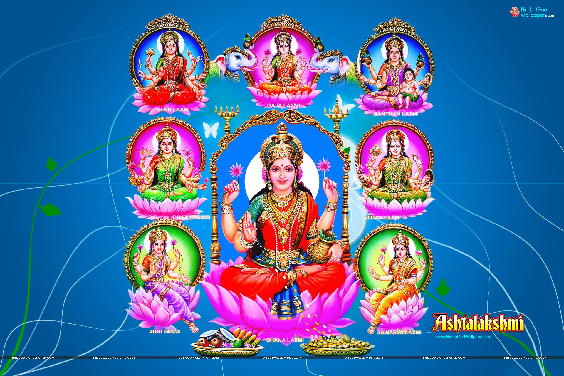 Ashta Lakshmi Wallpaper 
 Data-src - Hindu God Hd - HD Wallpaper 