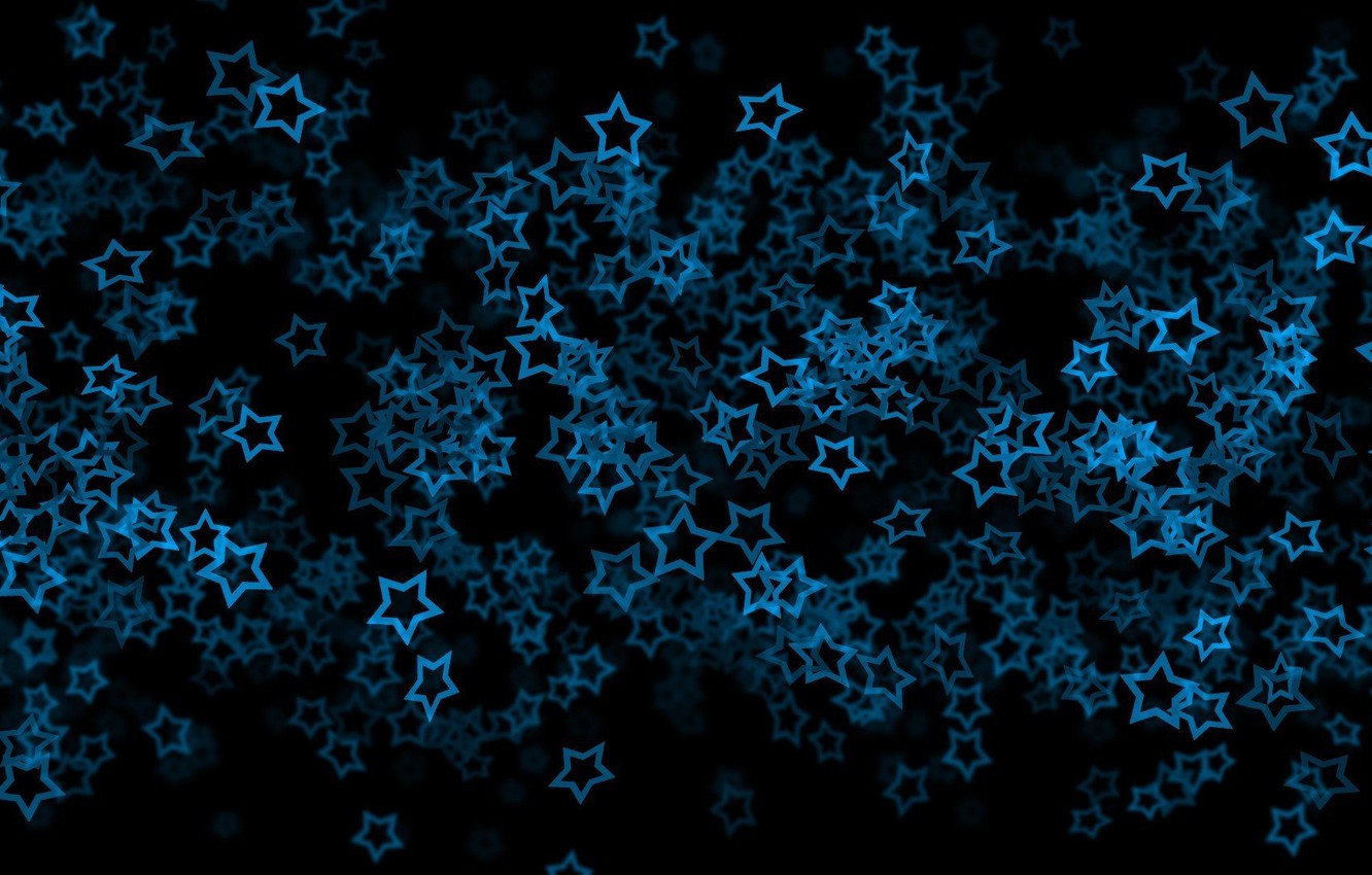 Photo Wallpaper Background, Black, Stars, Star, Triple, - Black And Blue Star Background - HD Wallpaper 