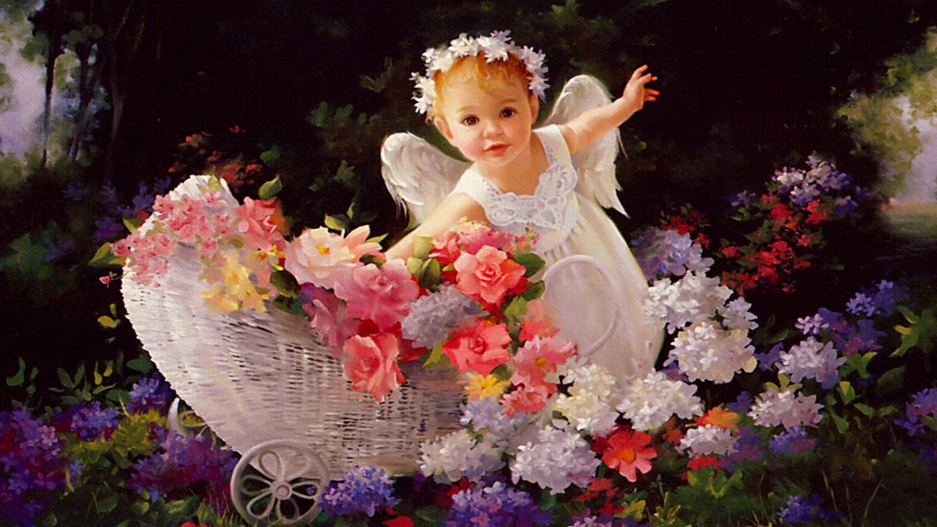 1920x1080, Angel Baby Wallpaper Picture - Baby Wallpaper Angel - HD Wallpaper 