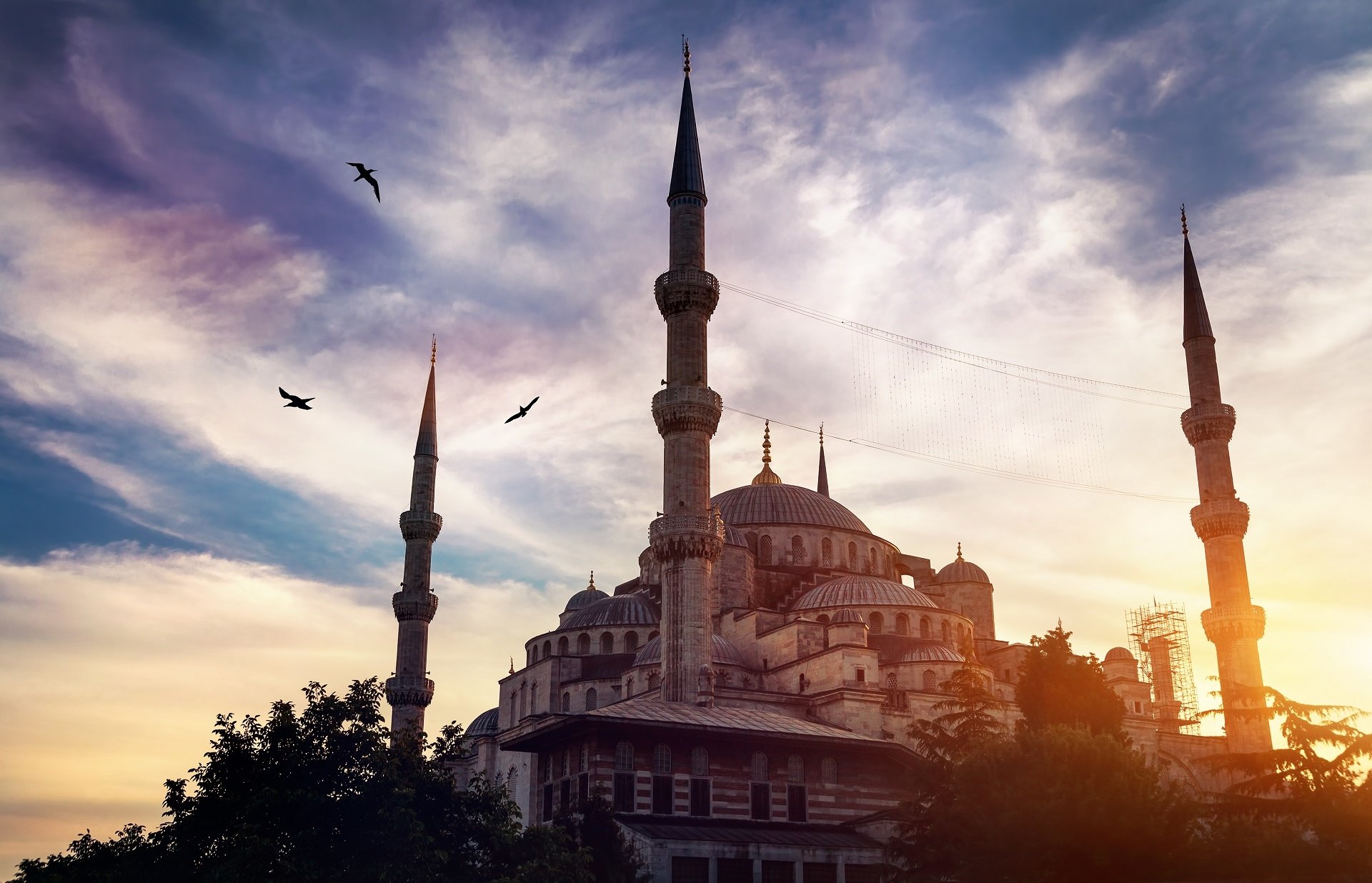 Sultan Ahmed Mosque - HD Wallpaper 