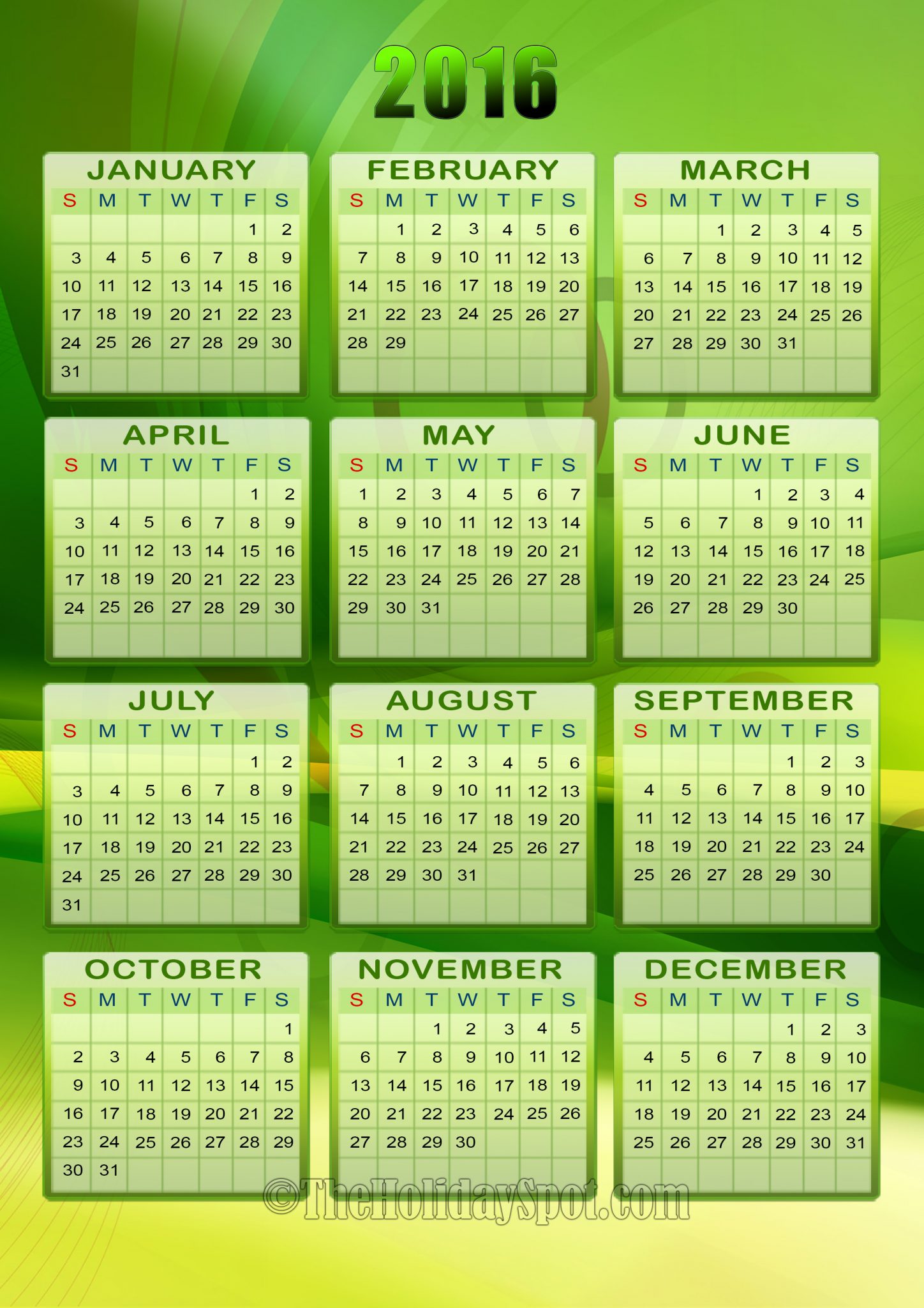 Latest Wallpaper Calendar - 2016 New Calendar - HD Wallpaper 