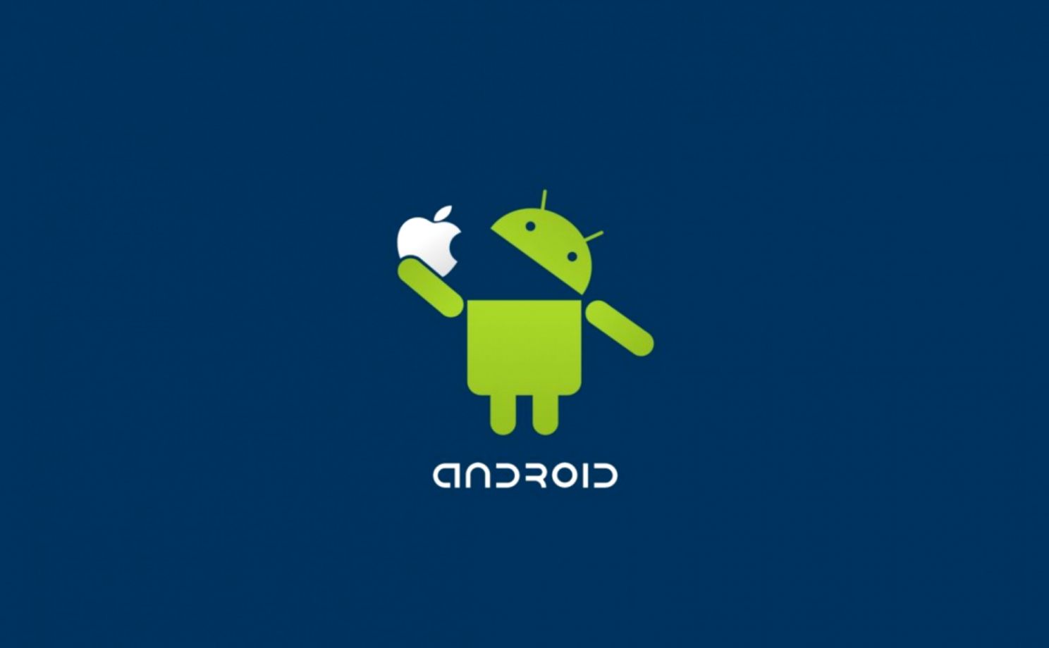 Funny Android Wallpaper Mobile Styles - Android Vs Apple - HD Wallpaper 