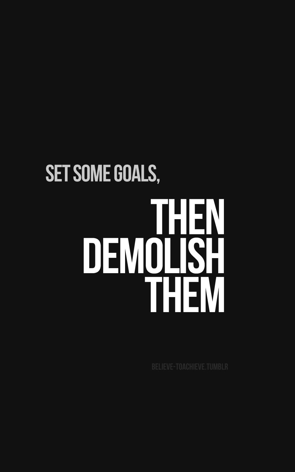 Funny Wallpaper For Mobile - Motivational Message Wallpaper About Goals -  1000x1600 Wallpaper 
