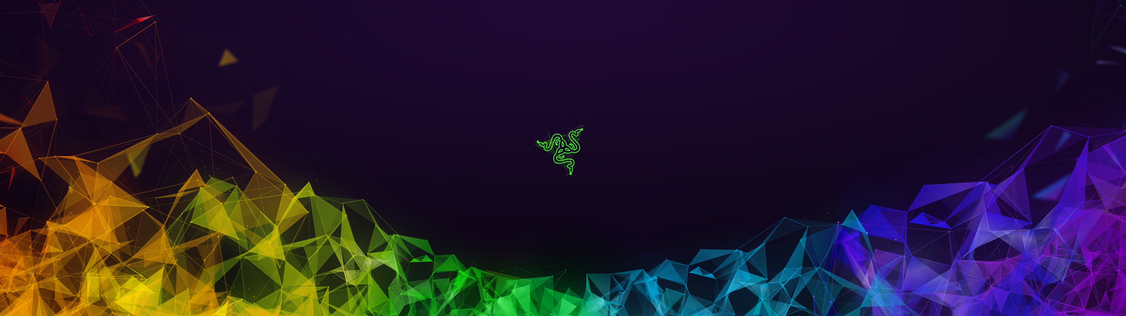 Razer Triple Monitor Digital Art Gaming Razer Wallpaper Dual Monitor 3840x1080 Wallpaper Teahub Io