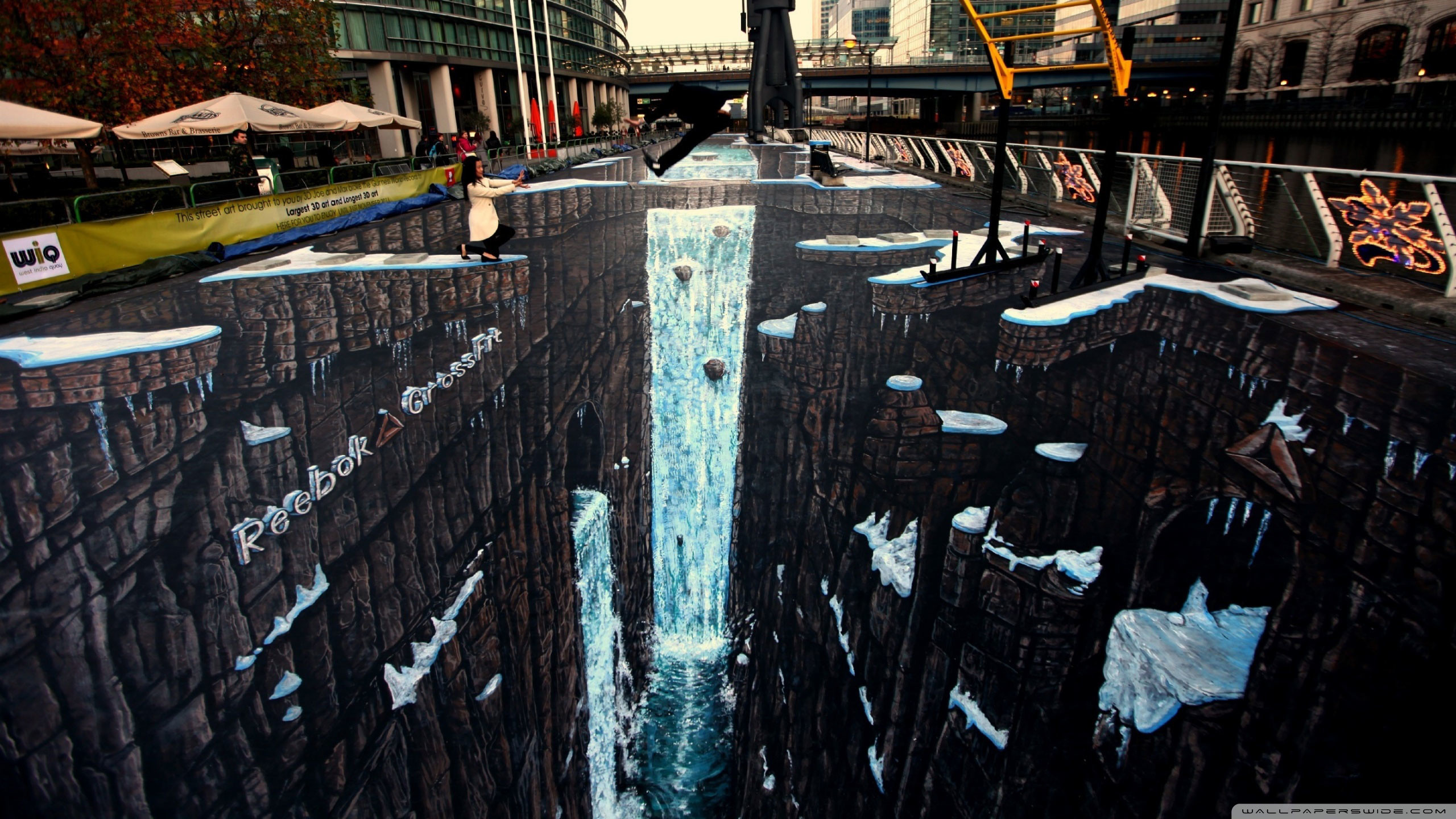 3d Street Painting Wallpaper 
 Data-src - Street Art Wallpaper Hd - HD Wallpaper 