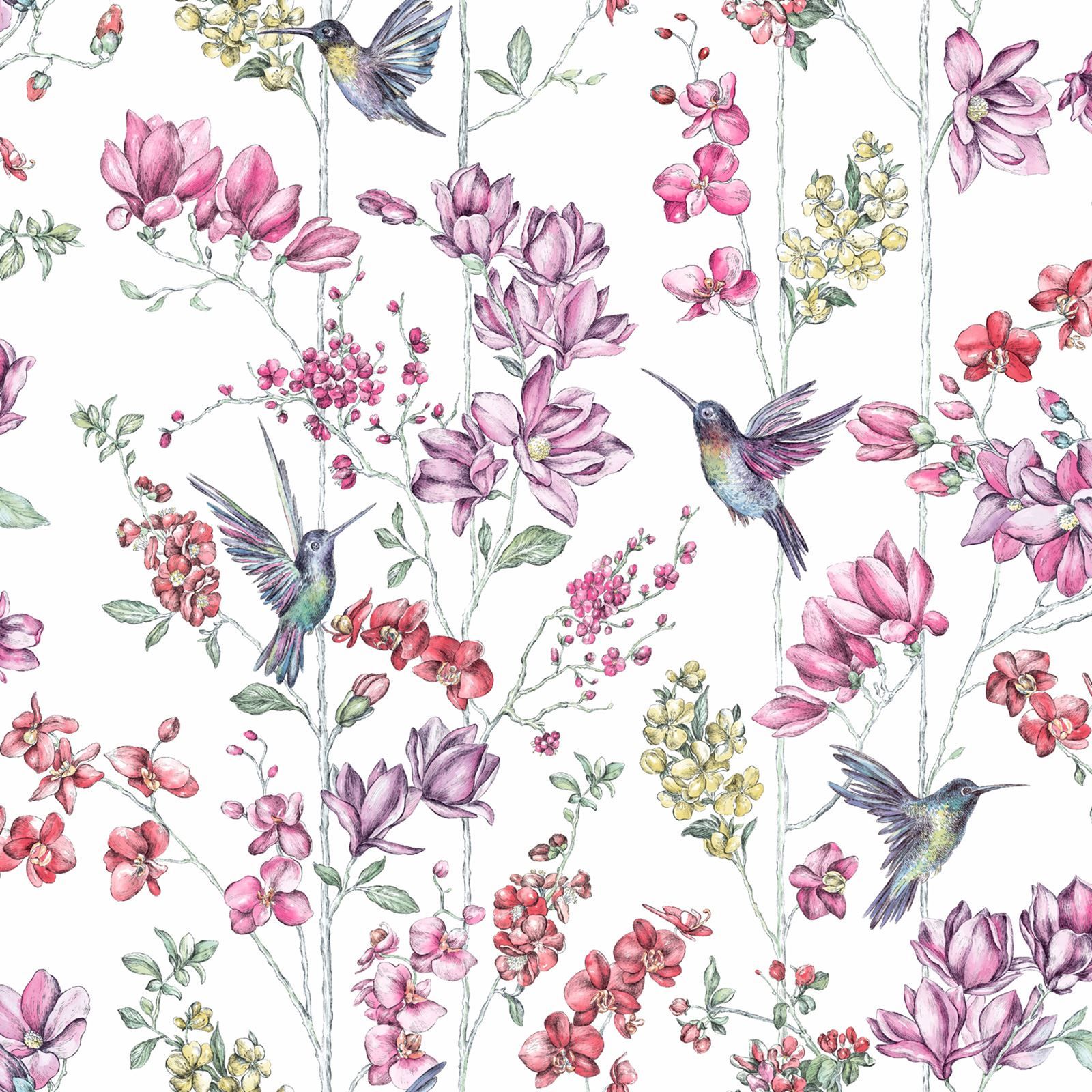 Shabby Chic Floral Wallpaper In Various Designs Wall - Gambar Wallpaper Shabby Chic - HD Wallpaper 