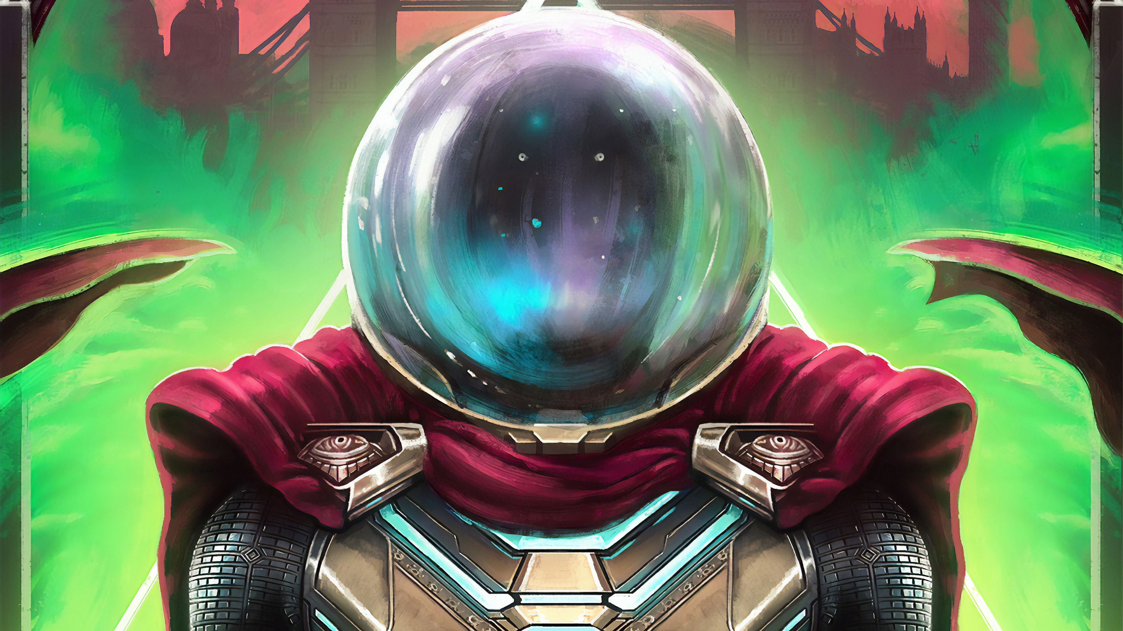 Spider Man Far From Home Mysterio Poster 3840x2160 Wallpaper Teahub Io