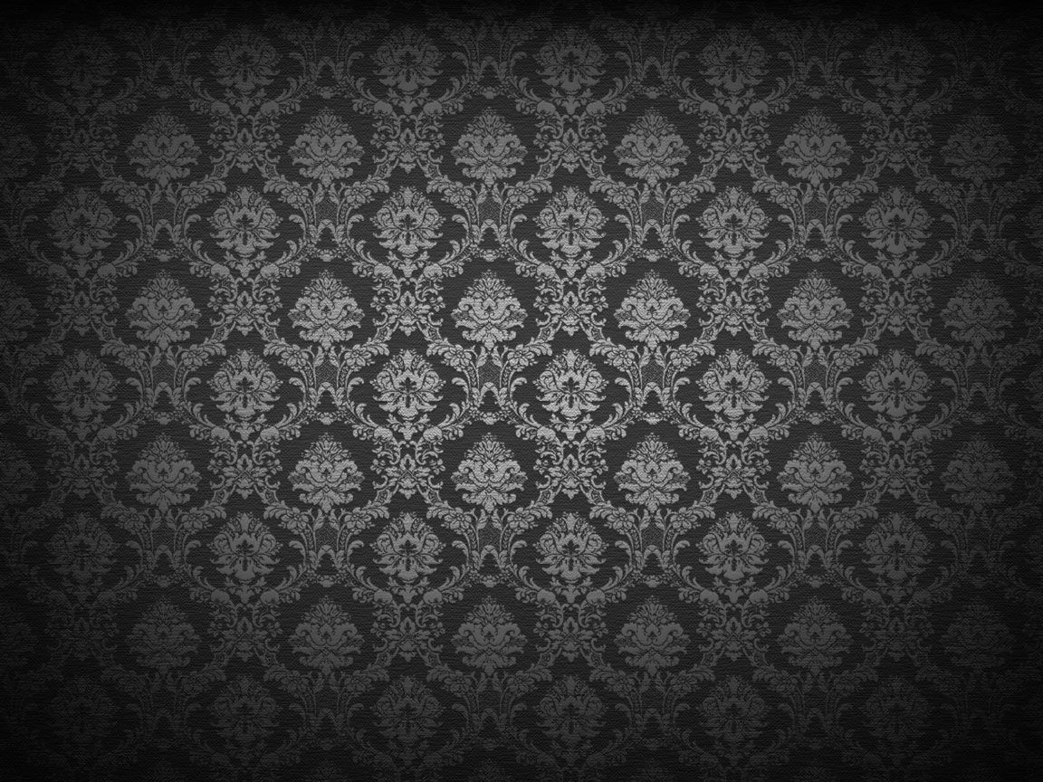 High Resolution Damask Black And White - HD Wallpaper 