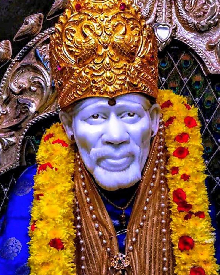 Sai Baba Image Face 
 Title Sai Baba Image Face - Hd Wallpaper Sai Baba - HD Wallpaper 